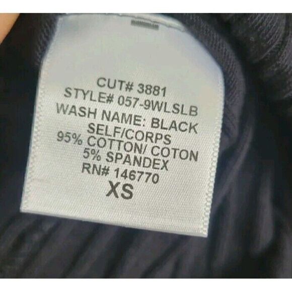 RE/DONE Black Ribbed Bodysuit Crewneck Long Sleeve Size XS - Picture 7 of 8